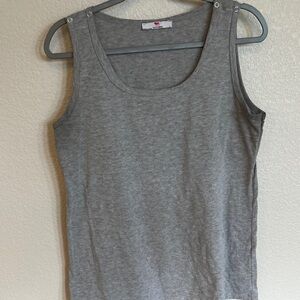 Gray Sleeveless Women's Maternity Quick Drop Top